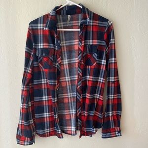 red and blue flannel
